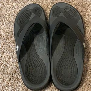 Men’s Crocs size 11 flip flops black